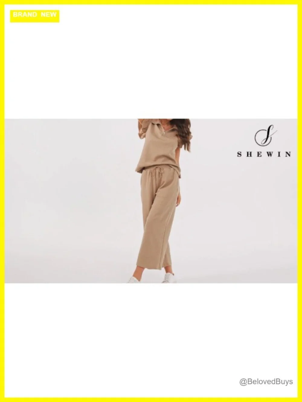 V Neck Ruffle Short Sleeve Polo Quarter Zip Pullover Lounge Set